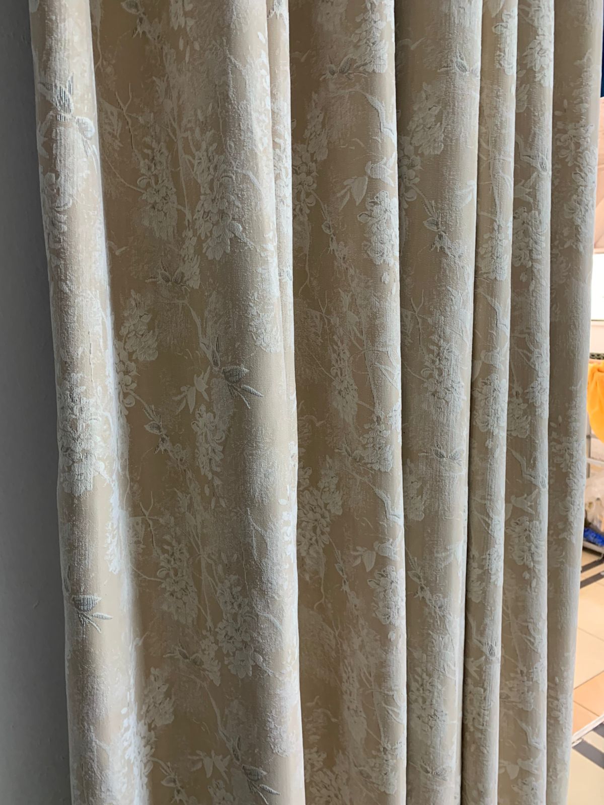 Heavy Flowery Curtains