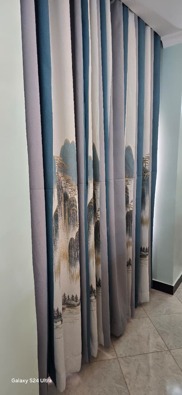Abstract Forest Design Curtains